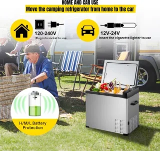 Camping Koelkast Auto 12V 32Qt Draagbare Koelbox Vriezer