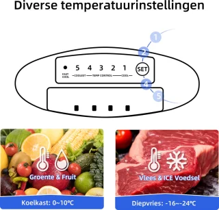 CHiQ CBM117L42 Koel-vriescombinatie Zwart 117L