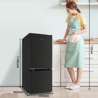 CHiQ CBM117L42 Koel-vriescombinatie Zwart 117L