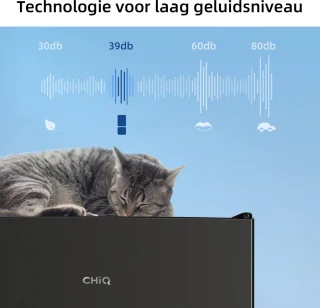 CHiQ CBM117L42 Koel-vriescombinatie Zwart 117L