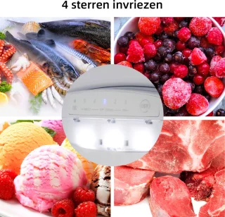 CHiQ CBM117L42 Koel-vriescombinatie Zwart 117L