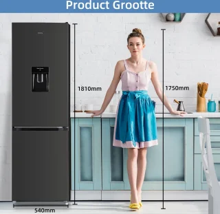 CHiQ CBM250NEBD Koel-Vriescombinatie 250L
