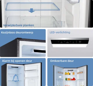 CHiQ CBM250NEBD Koel-Vriescombinatie 250L