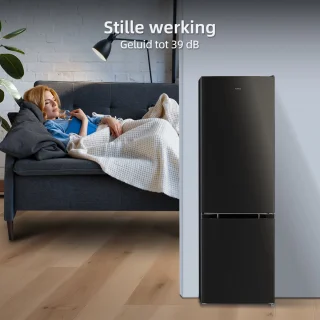 CHiQ CBM260LC Koel-vriescombinatie Donker RVS 262L