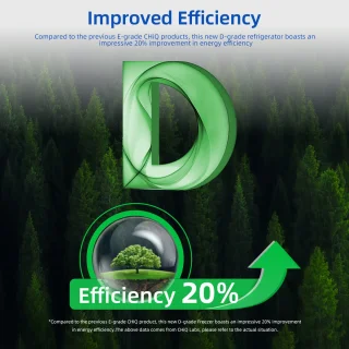 CHiQ CSD46D4D Mini koelkast zwart 46L