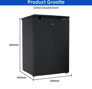 CHiQ CTT107BC Tafelmodel Koelkast 107L Zwart