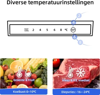 CHiQ FBM260L Koel-vriescombinatie 262L Donker RVS