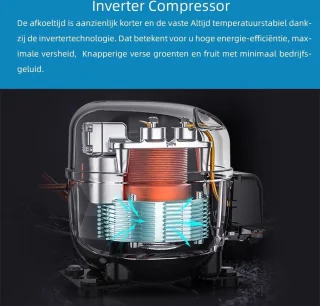 CHiQ FBM351NEI42 Koel-vriescombinatie 356L