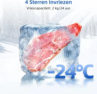 CHiQ FTM86L4E tafelmodel koelkast zwart