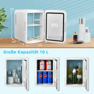 COSTWAY Draagbare mini koelkast 10 L