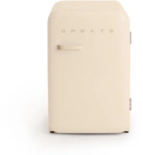CREATE FRIDGE RETRO 107L - Gebroken wit