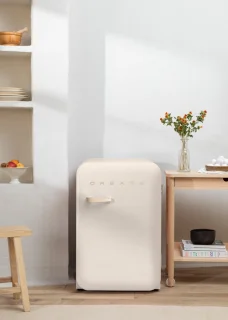 CREATE FRIDGE RETRO 107L - Gebroken wit