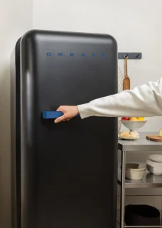 CREATE FRIDGE RETRO 281L Zwart
