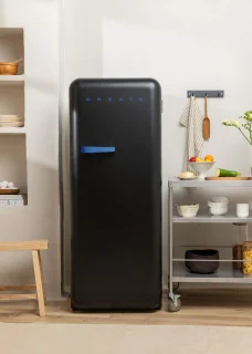 CREATE FRIDGE RETRO 281L Zwart