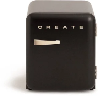 CREATE FRIDGE RETRO 48L Koelkast - Zwart