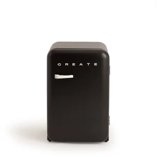 CREATE FRIDGE RETRO Koelkast 107L Zwart