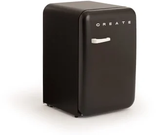 CREATE FRIDGE RETRO Koelkast 107L Zwart