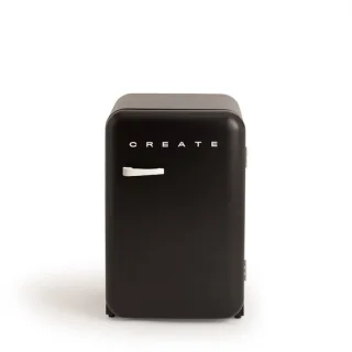 CREATE FRIDGE RETRO Koelkast 107L Zwart