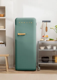 CREATE FRIDGE RETRO Koelkast 281L Sage