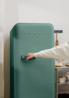 CREATE FRIDGE RETRO Koelkast 281L Sage