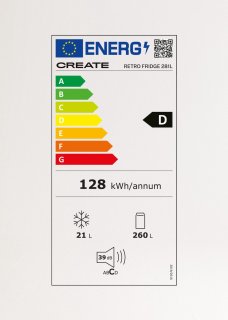 Wat vinden we goed aan de CREATE FRIDGE RETRO Koelkast