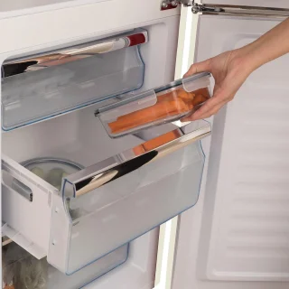 CREATE FRIDGE STYLANCE Combi Koelkast Gebroken Wit 244L
