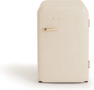CREATE RETRO FRIDGE Koel- en vriescombinatie 107 L Gebroken wit