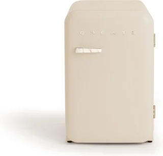 CREATE RETRO FRIDGE Koel- en vriescombinatie 107 L Gebroken wit