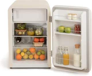 CREATE RETRO FRIDGE Koel- en vriescombinatie 107 L Gebroken wit