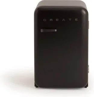 CREATE RETRO FRIDGE Koel- en vriescombinatie 107 L Zwart