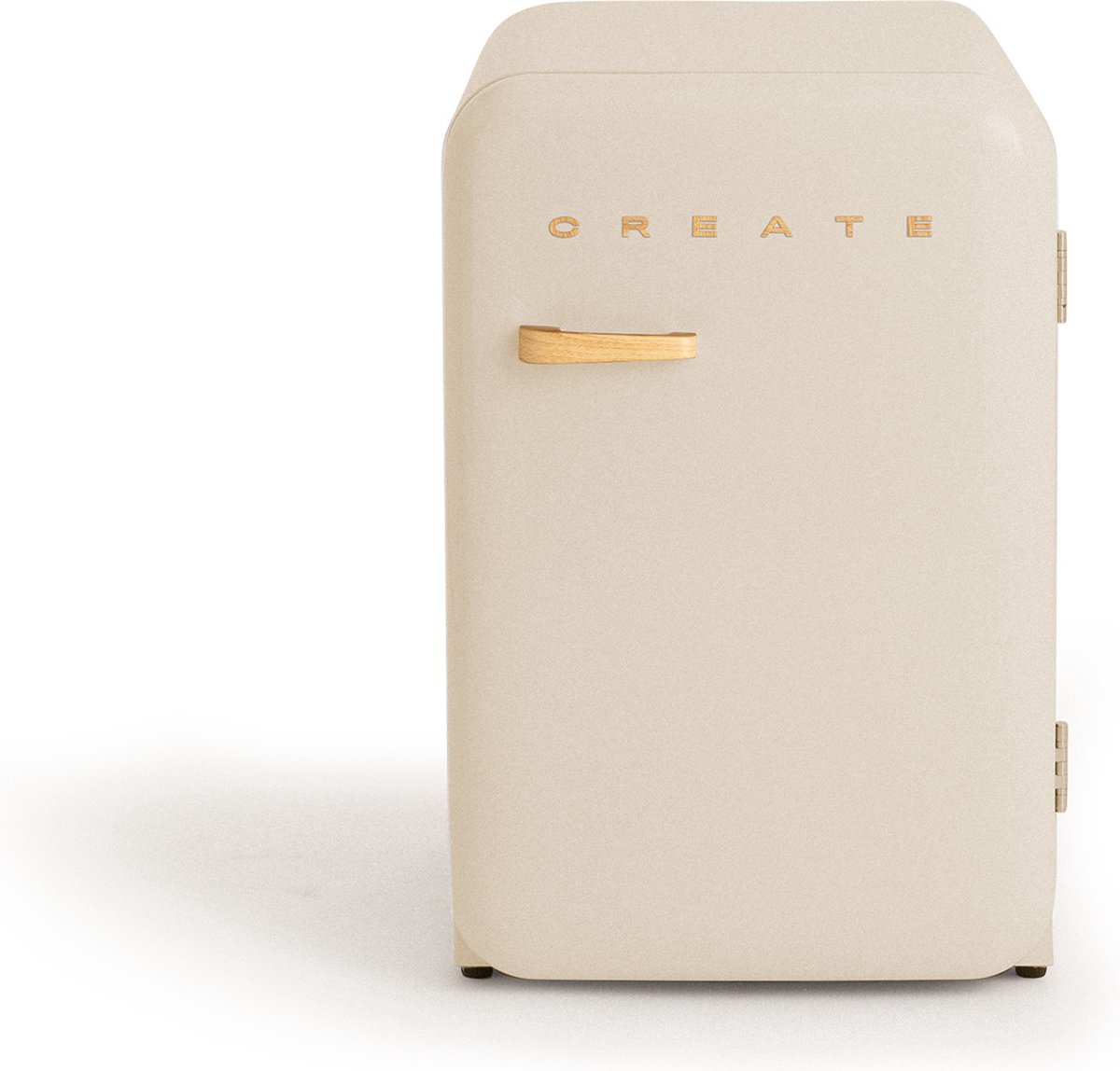 De CREATE RETRO FRIDGE Koel- en vriescombinatie 107L Gebroken wit in één oogopslag