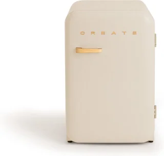 CREATE RETRO FRIDGE Koel- en vriescombinatie 107L Gebroken wit