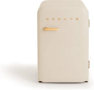 CREATE RETRO FRIDGE Koel- en vriescombinatie 107L Gebroken wit