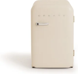 CREATE Retro Fridge Koel- en vriescombinatie 107L Silver