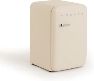 CREATE Retro Fridge Koel- en vriescombinatie 107L Silver