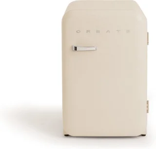 CREATE Retro Fridge Koel- en vriescombinatie 107L Silver