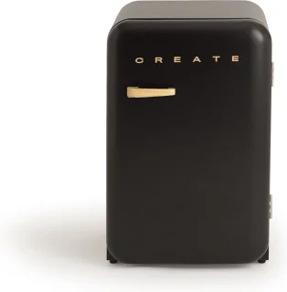 CREATE RETRO FRIDGE koel- en vriescombinatie zwart 107 L
