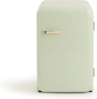 CREATE RETRO FRIDGE koel-vriescombinatie 107L pastelgroen