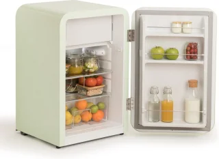 CREATE RETRO FRIDGE koel-vriescombinatie 107L pastelgroen