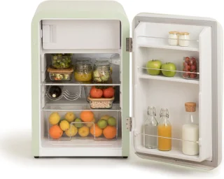 CREATE RETRO FRIDGE koel-vriescombinatie 107L pastelgroen