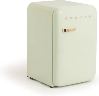 CREATE RETRO FRIDGE koel-vriescombinatie 107L pastelgroen
