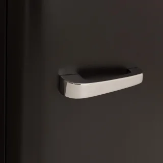 CREATE RETRO FRIDGE Koel-vriescombinatie 107L Zwart