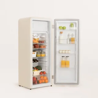 CREATE RETRO FRIDGE Koelkast met vriezer 281L Gebroken wit