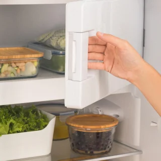 CREATE Retro Fridge koelkast met vriezer 281L gebroken wit