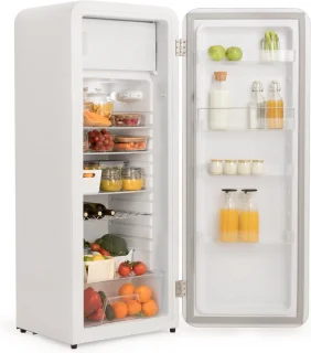 CREATE RETRO FRIDGE Koelkast met Vriezer 281L Gebroken Wit