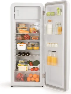 CREATE RETRO FRIDGE Koelkast met Vriezer 281L Gebroken Wit