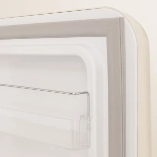CREATE Retro Fridge Koelkast met Vriezer 281L Zwart Gebroken Wit