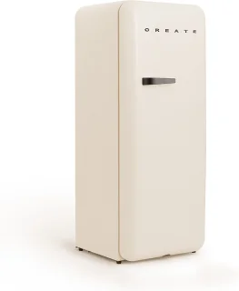 CREATE Retro Fridge Koelkast met Vriezer 281L Zwart Gebroken Wit