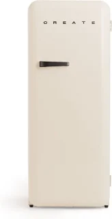 CREATE Retro Fridge Koelkast met Vriezer 281L Zwart Gebroken Wit