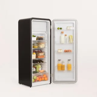 CREATE RETRO FRIDGE Koelkast met vriezer 281L Zwart